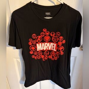 Marvel Black Tee, Men’s size’s Size Medium
